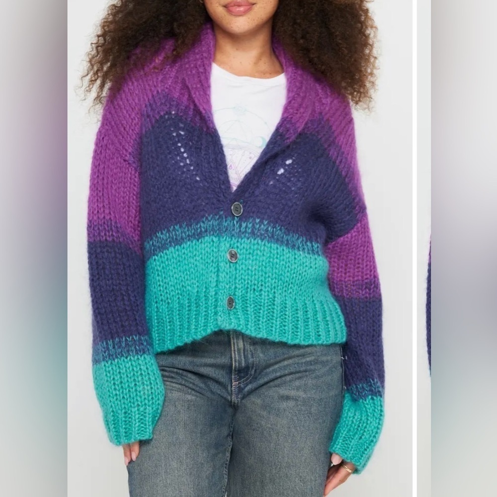 Spiritual gangster Royce stripe cardigan